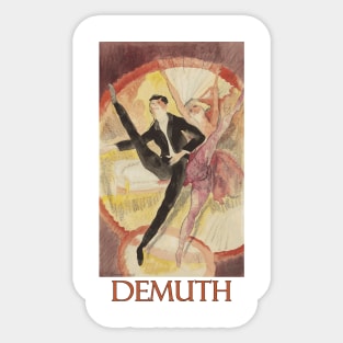 Vaudeville, Two Dancers by Charles Demuth Sticker